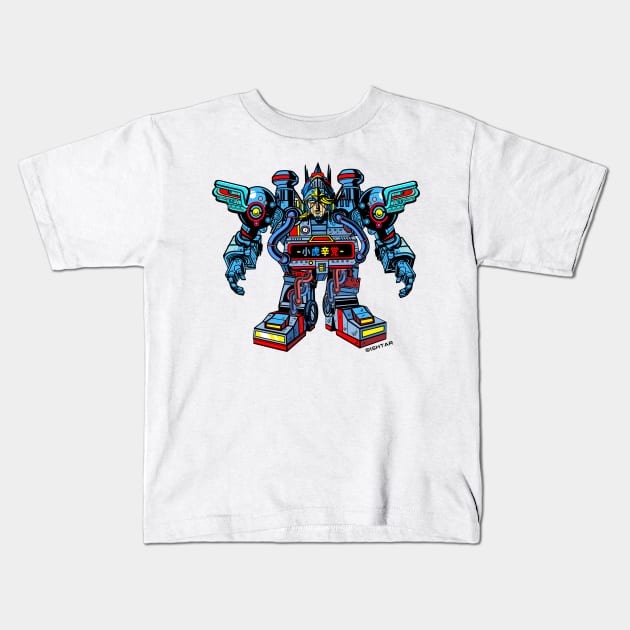 Power Armor Elf - Raw Kids T-Shirt by 1shtar